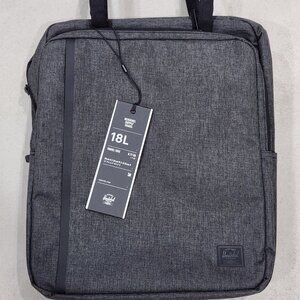 NWT Herschel | Graphite Black Laptop Travel Tote Bag Backpack Shoulder